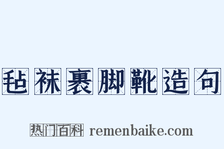 毡袜裹脚靴造句是什么意思的图片